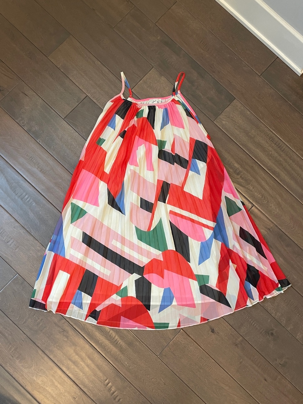 Lili Sodonio Pleated Millie Trapeze Dress - Size Medium